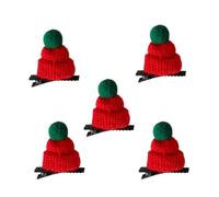 Elegante fermaglio per capelli a forma di cappello di Natale, comodo fermaglio per capelli in peluche per feste e feste