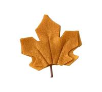 Elegante fermaglio per capelli a forma di foglia d'acero, in morbida pelle, alla moda, stile naturale, per uso quotidiano e attività all'aperto