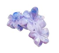 Elegante fermaglio per capelli a forma di frangipani, in marmo, con opzione multi colore, pratico accessorio per capelli in resina, per uso quotidiano