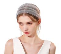 Elegante fermaglio per capelli a forma di velo, elegante e delicato, in pizzo, per sposa e occasioni speciali