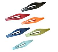Elegante fermaglio per capelli a ganascia 6 pezzi carino opaco laterale morsetto per capelli clip scorrevole