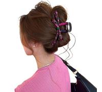 Elegante fermaglio per capelli ColorBlocked Bowknot Clip di resina olio goccia capelli styling clip accessorio per capelli per le donne copricapo moda
