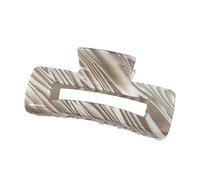 Elegante fermaglio per capelli con design a righe color caramella oversize clip per acconciature fini uso quotidiano clip forte presa per donne