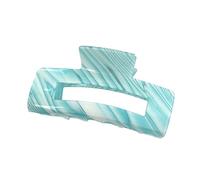 Elegante fermaglio per capelli con design a righe color caramella oversize clip per acconciature fini uso quotidiano clip forte presa per donne
