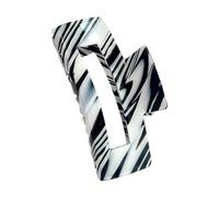 Elegante fermaglio per capelli con design a righe color caramella oversize clip per acconciature fini uso quotidiano clip forte presa per donne