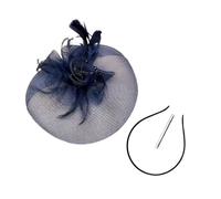 Elegante fermaglio per capelli con perline piumate accessori per capelli fatti a mano per le donne copricapo piumato anni '20 arte