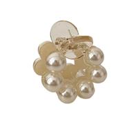 Elegante fermaglio per capelli da donna con perle artificiali, design elegante, per tutte le acconciature e varie occasioni