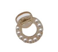 Elegante fermaglio per capelli da donna con perle artificiali, design elegante, per tutte le acconciature e varie occasioni