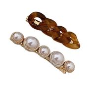 Elegante fermaglio per capelli dolce alla moda piatto clip Hairpin gioielli elegante clip per capelli per mazzi