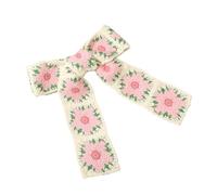 Elegante fermaglio per capelli dolce alla moda piatto clip tornante fiore all'uncinetto elegante clip per capelli per mazzi