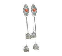 Elegante fermaglio per capelli in lega mongola con nappe e strass per donne che amano lo stile etnico e retrò