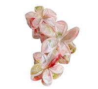 Elegante fermaglio per capelli in marmo frangipani con opzione multi colore pratico accessorio per capelli in resina per uso quotidiano