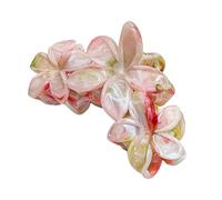 Elegante fermaglio per capelli in marmo frangipani con opzione multi colore pratico accessorio per capelli in resina per uso quotidiano clip antiscivolo