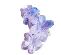 Elegante fermaglio per capelli in marmo frangipani con opzione multi colore pratico accessorio per capelli in resina per uso quotidiano