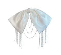 Elegante fermaglio per capelli principessa perline balletcore copricapo per feste di ballo di fine anno per abito da sera