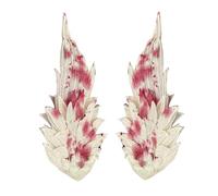 Elegante fermaglio per capelli ricamato con ali angeliche, 1 paio di forcine per capelli grigi, per feste e acconciature da sposa