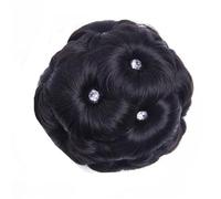 Elegante fermaglio per chignon con strass, per damigelle d'onore, matrimoni, con morsetto a molla antiscivolo per occasioni formali