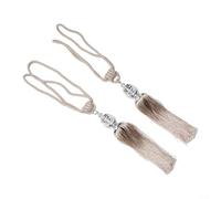 Elegante fermatenda con bella nappa e perline per un incantevole effetto finestra (albicocca)