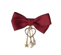 Elegante fiocco Y2K stile balletcore nappe clip per capelli clip piatto balletcore tornante fiocco cuore clip per capelli per mazzi