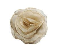 Elegante fiore corpetto Pin ornamento accattivante grande fiore spilla spilla delicato tessuto fiore spilla pin Accessoy, Metallo