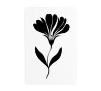 Elegante fiore linee semplici segni in metallo latta parete decorazione artistica per bagno toilette fattoria toilette cortile 20x30 cm