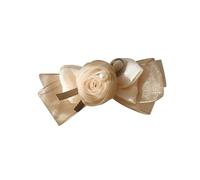 Elegante FloralRibbon Fermaglio per Capelli Dolci Colore Nudo Dolce Accessorio