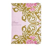 Elegante floreale pesca oro in pelle decorativa porta passaporto per viaggi Documenti di viaggio Organizer Protector Custodia passaporto impermeabile, Elegante oro pesca floreale, 1 size