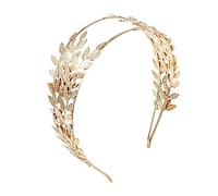 Elegante Foglie Forma Corona Greca Fascia Per Ragazze Modello Sfilata di Moda Festa di Nozze Gioielli Fascia Cerchietto Cerchietto Per La Donna