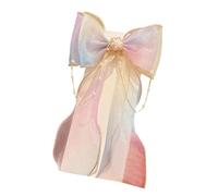 Elegante forcina per capelli alla moda per capodanno, mazzi di capelli con fiocco e fiocco