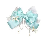 Elegante forcina per capelli con nappe per bambini con perle robuste e fiocco, adatta per compleanni e celebrazioni, abiti eleganti