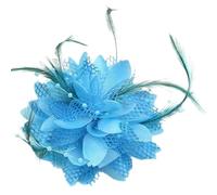 Elegante forcina per capelli con piume, accessorio per capelli da donna, adatto per occasioni di ballo e look vintage