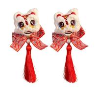 Elegante forcina Pompon Capodanno Campane Perle Copricapo Mazzi Clip Elegante Bowknot Clip di Capelli Foto Puntelli