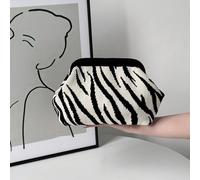 Elegante frizione con blocchi di colore a strisce di zebra, disponibile come borsa a tracolla o a spalla, grande e versatile, ideale per uso quotidiano e tutte le occasioni, la borsa più adatta come r