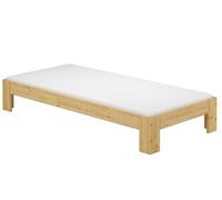 Elegante futon 90x200 in Pino massello con doghe rigide e materasso 60.67-09M