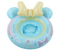 Elegante galleggiante gonfiabile per piscina per bambini, il simpatico design a panda blu aggiunge un tocco di colore al tempo trascorso in