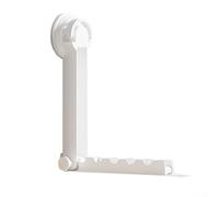 Elegante gancio appendiabiti da porta per riporre cappelli, borse e asciugamani dietro le porte (bianco)