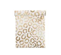 Elegante ghepardo leopardo bianco oro, Spremere il portafoglio superiore da donna Borsa portaoggetti Piccola portamonete Portamonete