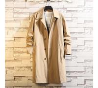 Elegante giacca da uomo ideale per le mezze stagioni, trench casual oversize con fascino senza tempo (3XL kaki)