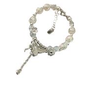Elegante gioiello da donna con farfalla intricata e perline, perfetto per gli amanti della natura e trendsetter per occasioni speciali, Misura unica, come descritto