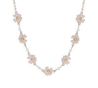 Elegante gioiello in lega a forma di fiore, adatto per donne moderne che apprezzano la raffinatezza e la raffinatezza nei loro accessori, gioielli casual per feste, Misura unica, come descritto