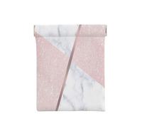 Elegante glitter oro rosa per ragazze e marmo bianco, Spremere il portafoglio superiore da donna Borsa portaoggetti Piccola portamonete Portamonete