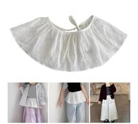 Elegante gonna impilabile per bambini piccoli gonna con volant grembiule per bambine da 1 a 4 anni, uso quotidiano e feste, multicolore, S