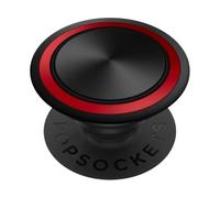 Elegante grafica a cerchio rosso e nero PopSockets PopGrip Adesivo