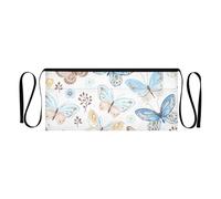 Elegante grembiule a vita bianca farfalla per donne e uomini con 3 tasche e tessuto impermeabile, elegante farfalla bianca, taglia unica, elegante farfalla bianca, taglia unica, Elegante farfalla