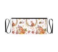 Elegante grembiule a vita per donne e uomini con 3 tasche per una facile conservazione, foglie autunnali, beige, Autunno Foglie Vibe Beige, Taglia unica, Autunno Foglie Vibe Beige, Taglia unica