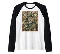Elegante Gufo Cornuto in Abito da Sera Woodland Maglia con Maniche Raglan