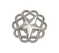 Elegante Hollow Star Lapel Pin Badge Moda Accessorio Portatile per Camicia da Uomo con Backing Abiti Sicuri, Pin in lega di moda, Taglia unica, come descritto