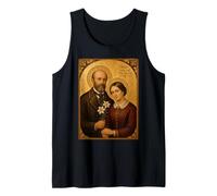 Elegante Icona cattolica dei Santi Luigi e Zelia Martin Canotta