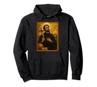 Elegante Icona cattolica di San Francesco Saverio Felpa con Cappuccio