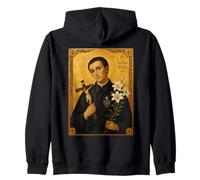 Elegante Icona Cattolica di San Gerardo Majella Felpa con Cappuccio